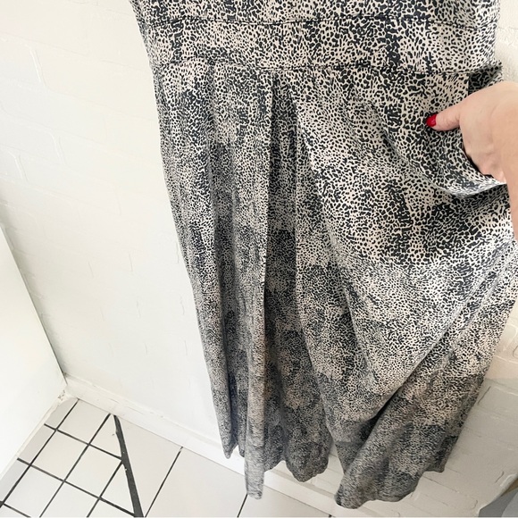 Anthropologie Annie 50 Open Back Wide Leg Drape Jumpsuit L Made in Canada - Picture 7 of 14